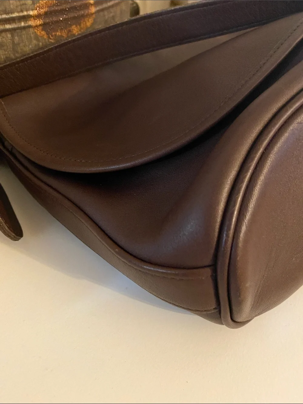 Coach 1990’s Vintage Soho Fletcher F6M- 4150 Dark Brown Leather Purse